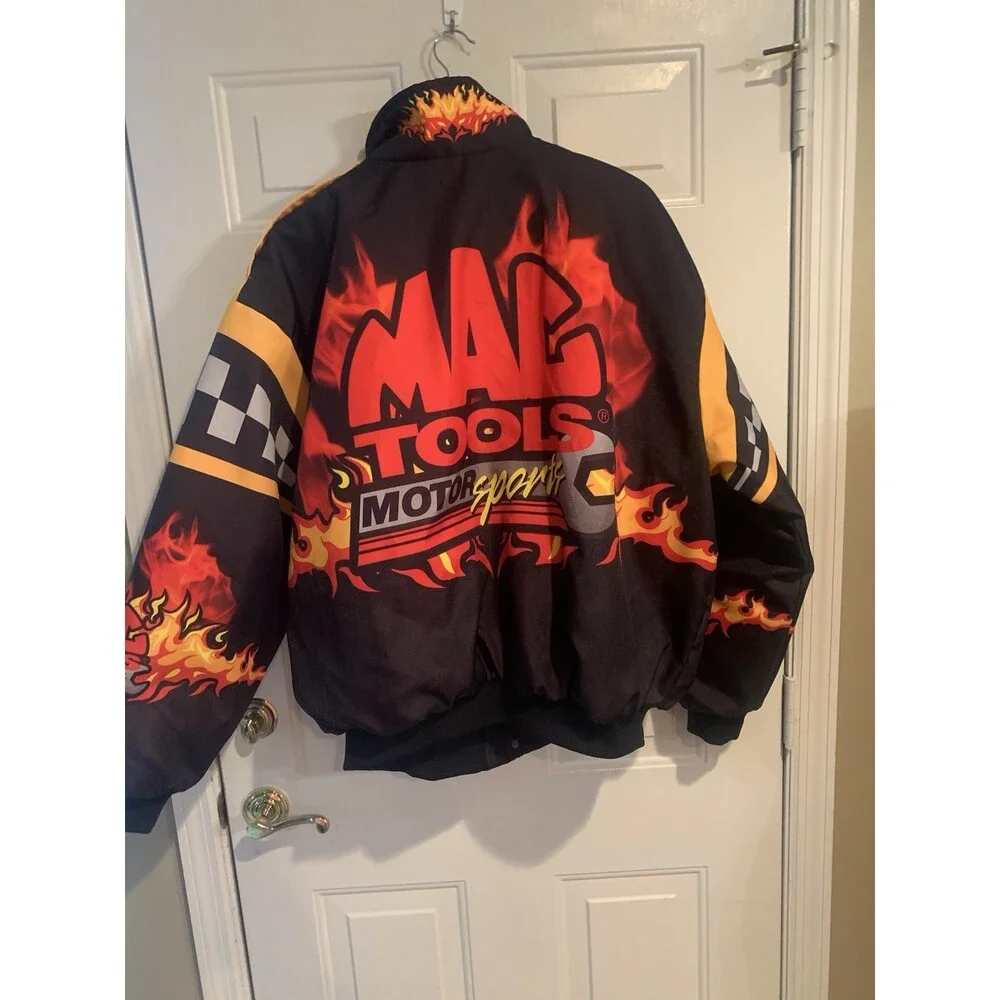 Mac Tools Vintage Swingster  Nascar Racing Jacket Size XL  Made In ISA
